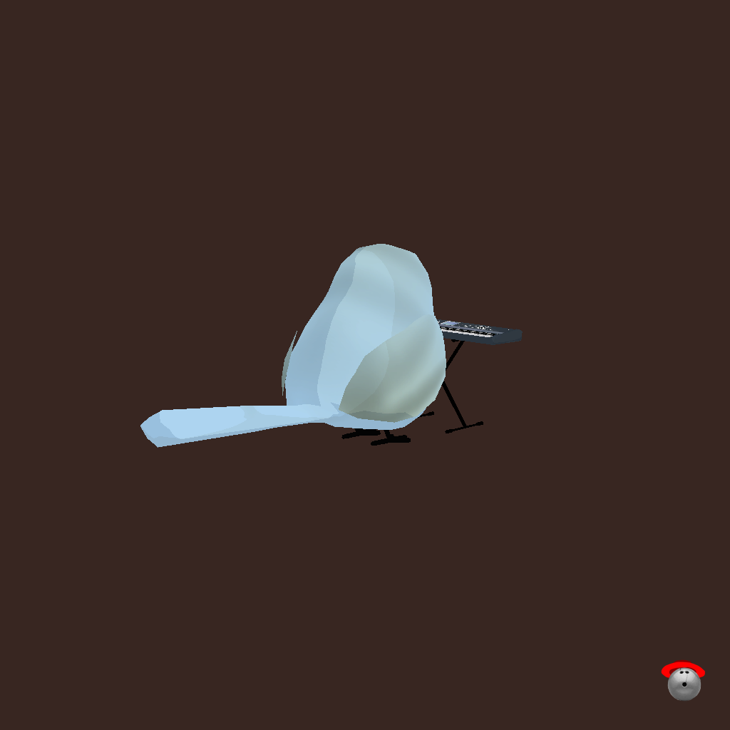Piano Birb - Back Right