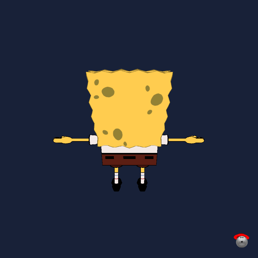 Golden Age SpongeBob SquarePants （Model By˸ Rhettro_movies） - Back