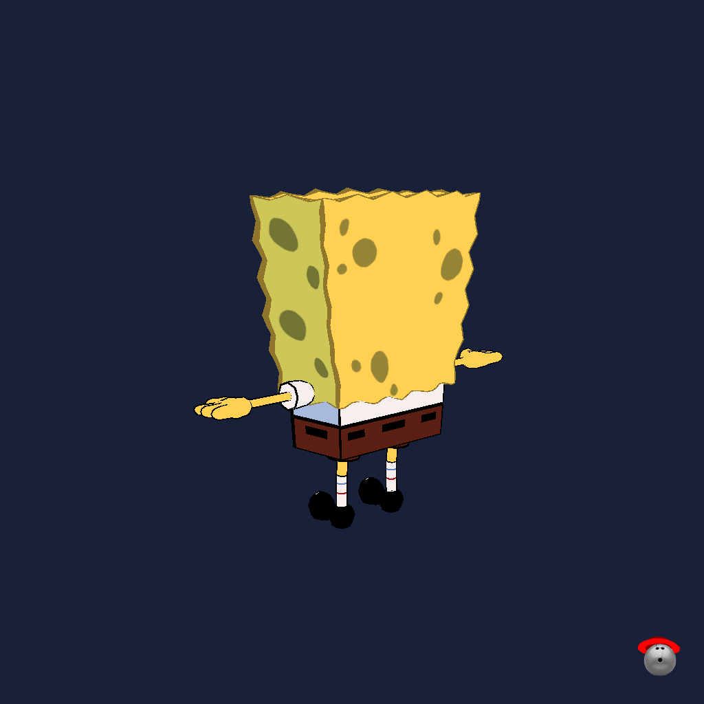Golden Age SpongeBob SquarePants （Model By˸ Rhettro_movies） - Back Left