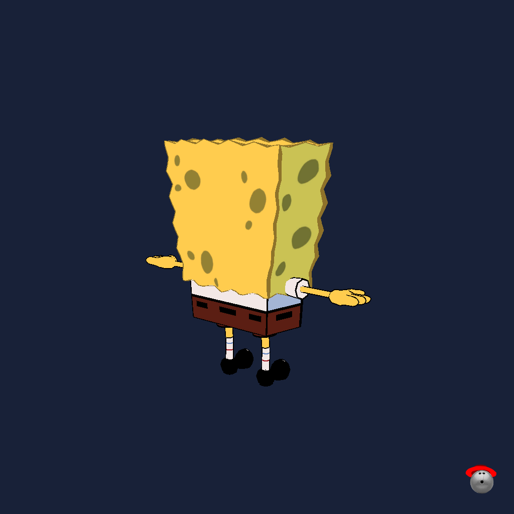 Golden Age SpongeBob SquarePants （Model By˸ Rhettro_movies） - Back Right