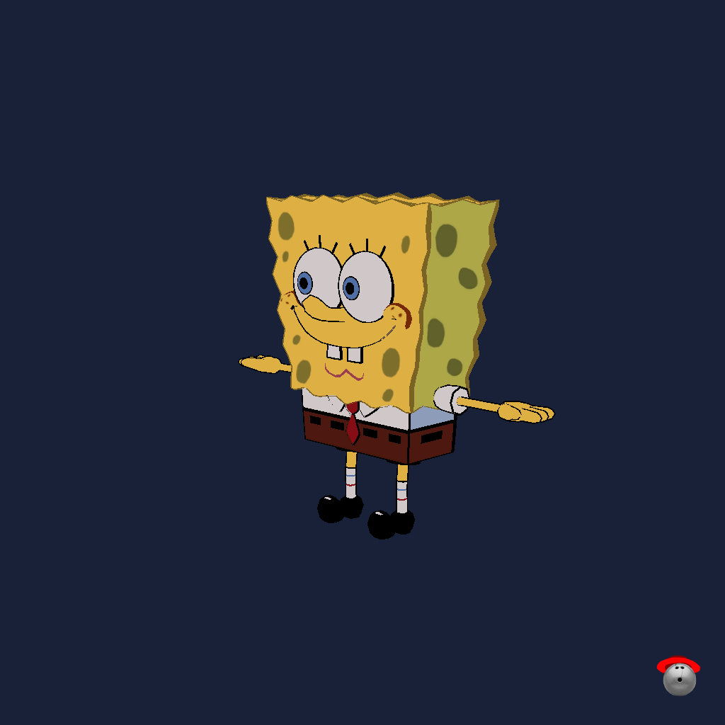 Golden Age SpongeBob SquarePants （Model By˸ Rhettro_movies） - Front Left
