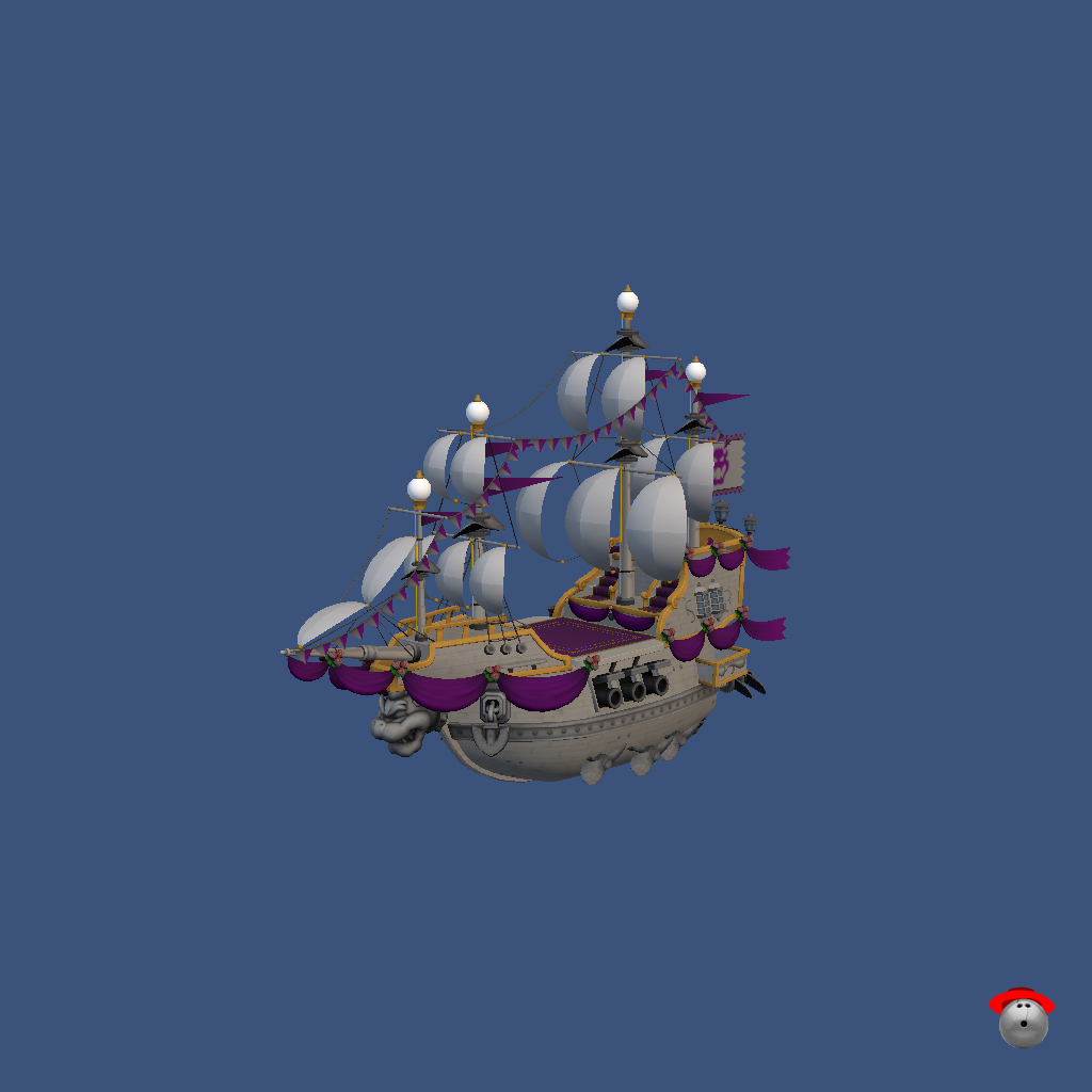 bowser airship - Front Left