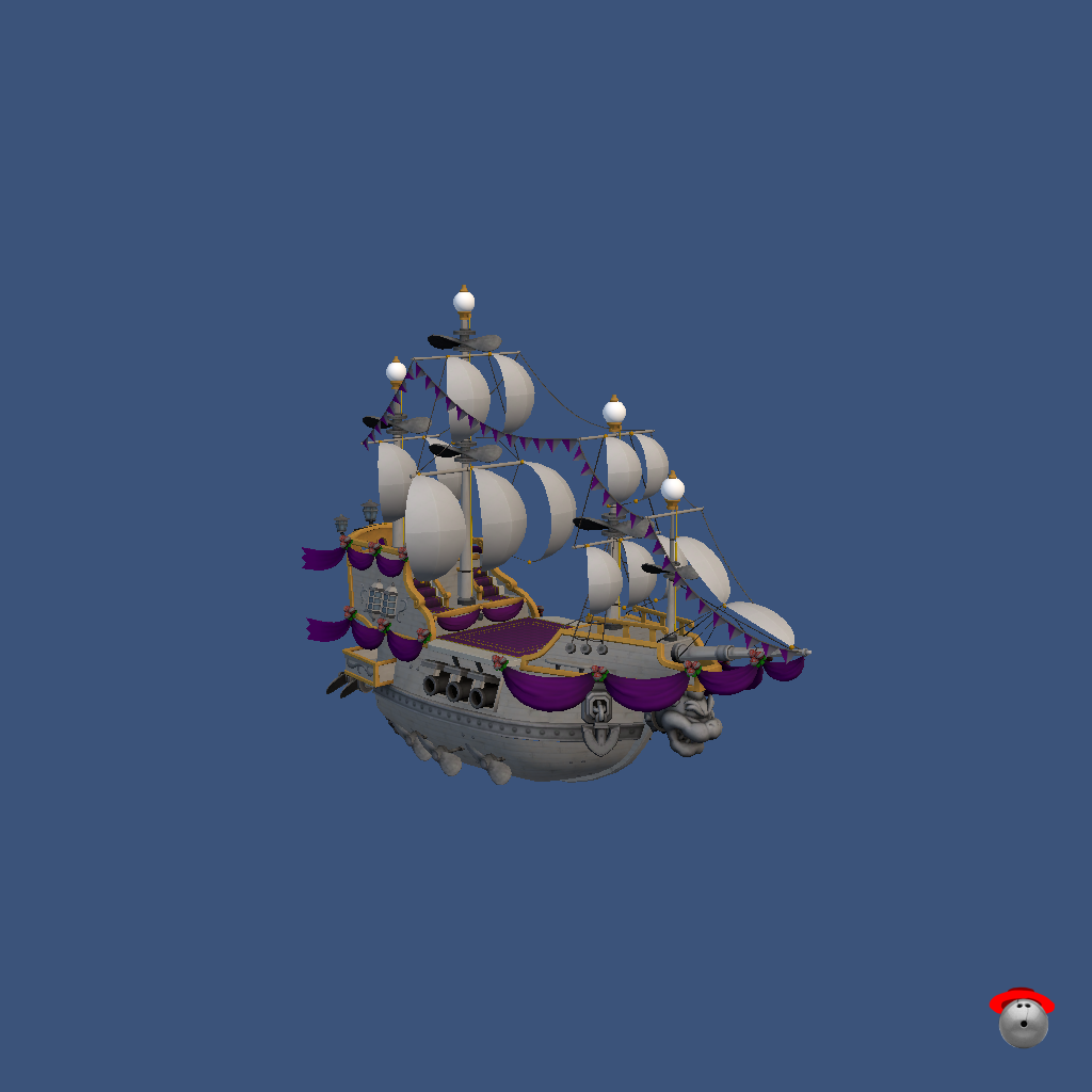 bowser airship - Front Right