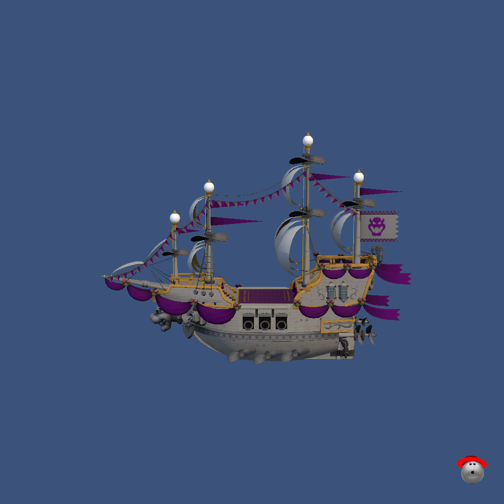 bowser airship - Left