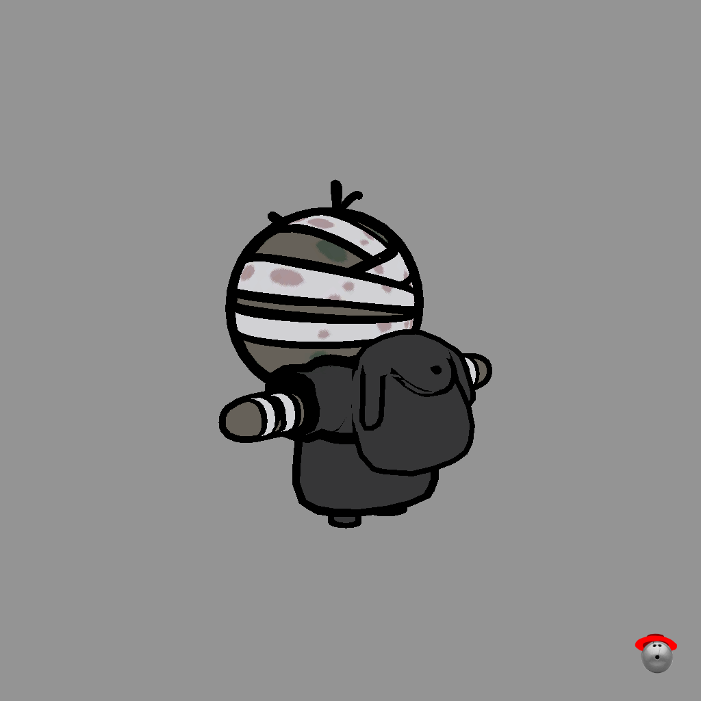??? （Steam Name⁄ Organ Grinder） - MewGenics - Back Left