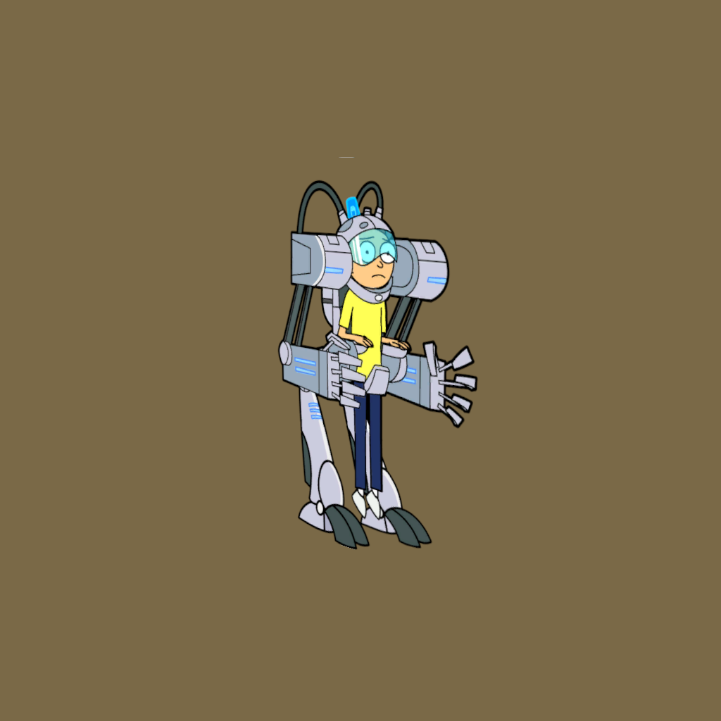 Exoskeleton Morty （Pocket Mortys） - Back Right