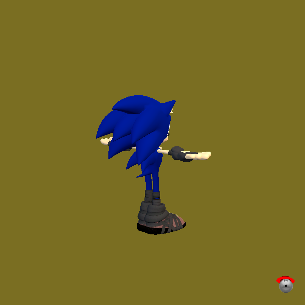Adult Sonic - Back Right
