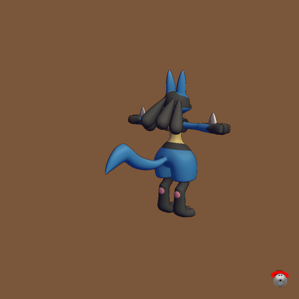 ＂~Monadoart Lucario ReUnited~＂ - Back Right