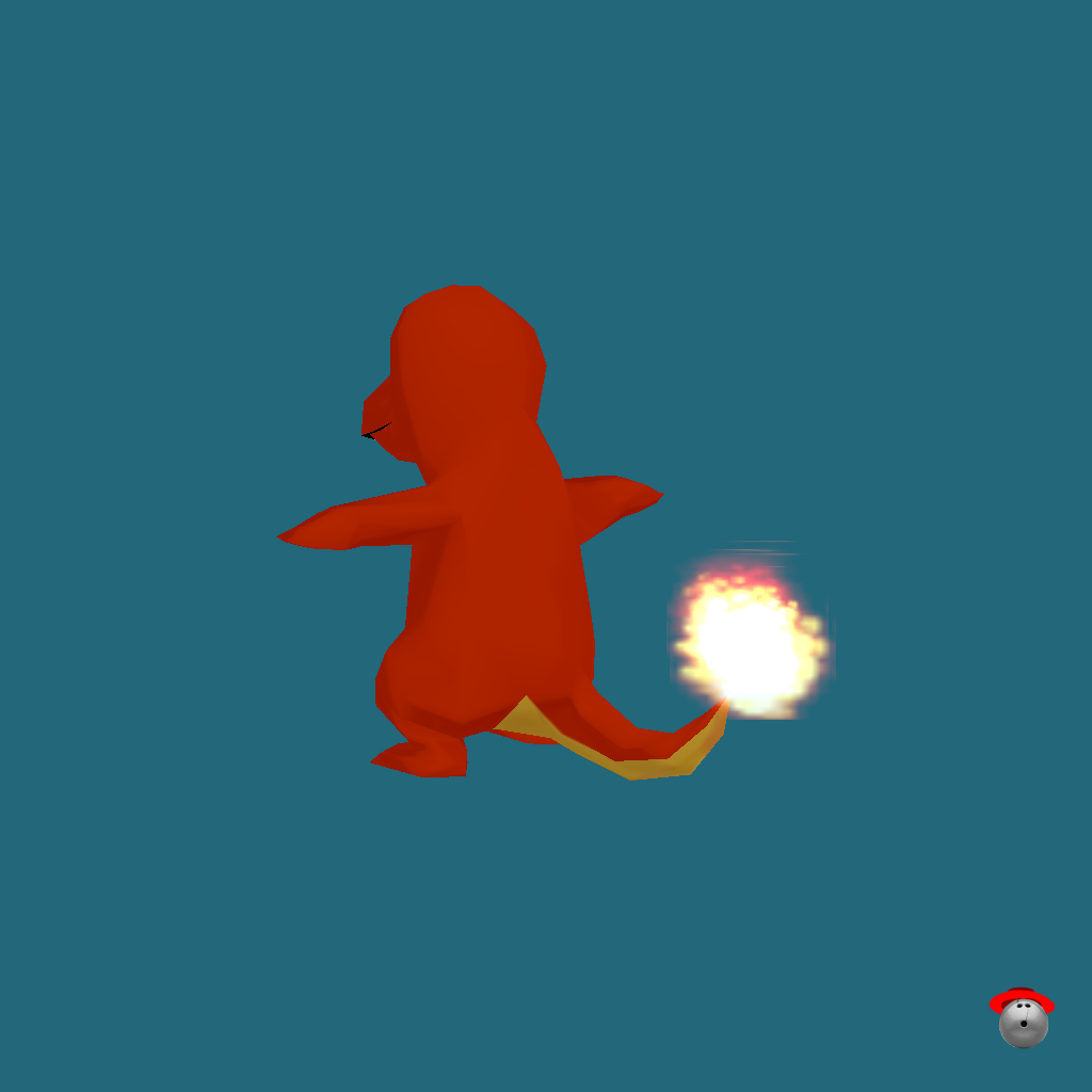 N64 Charmander - Back Left