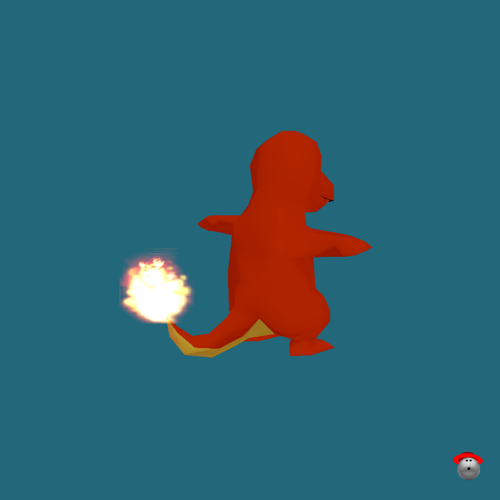 N64 Charmander - Back Right