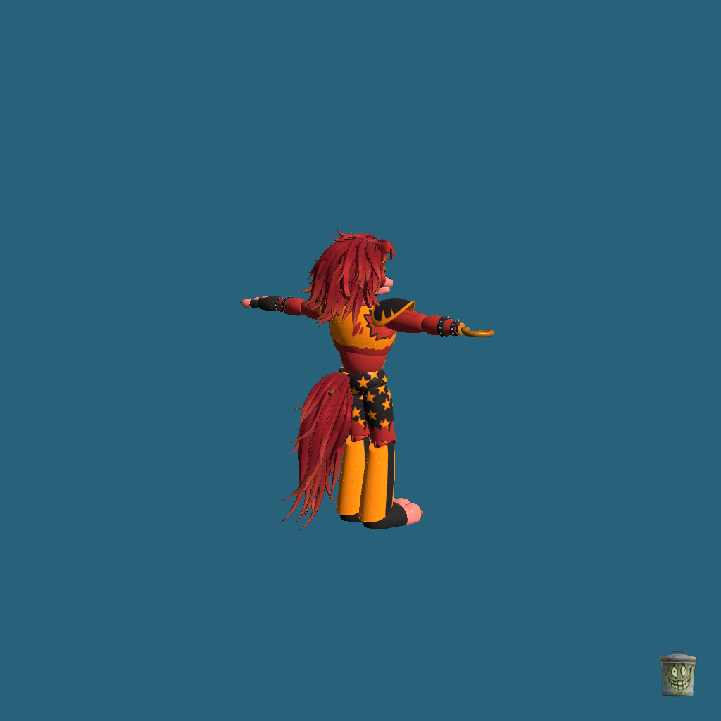 Glamrock Foxy - v4 - Back Right