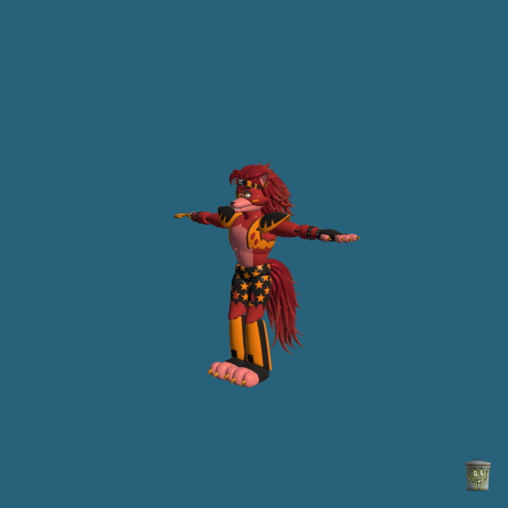 Glamrock Foxy - v4 - Front Left