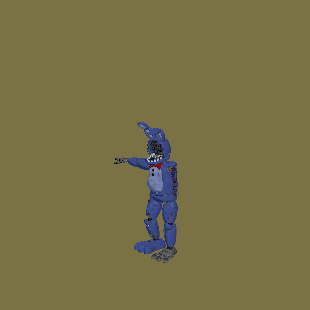 FNaF˸ 2 Withered Bonnie V2 - Front Left