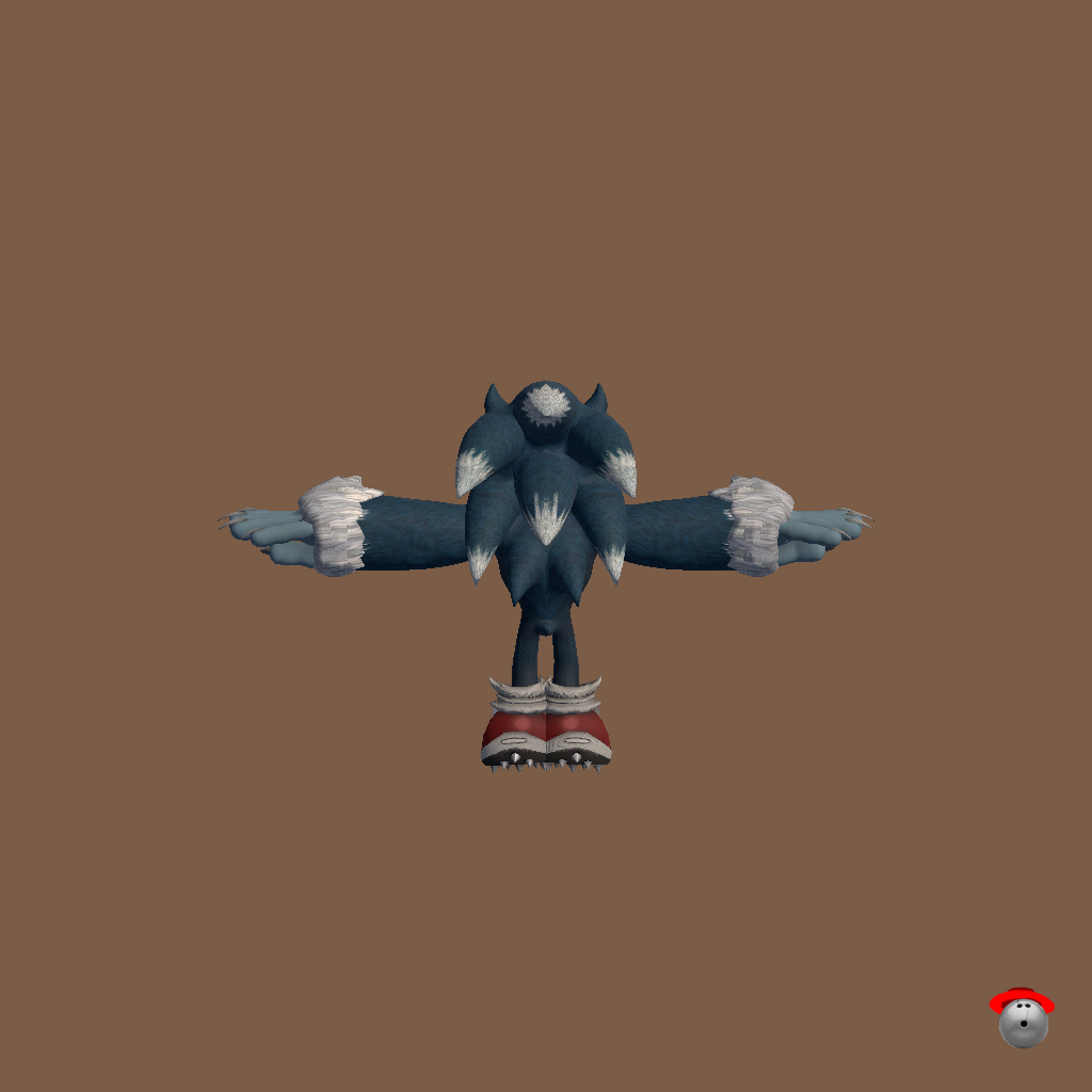 Sonic The Werehog - Back