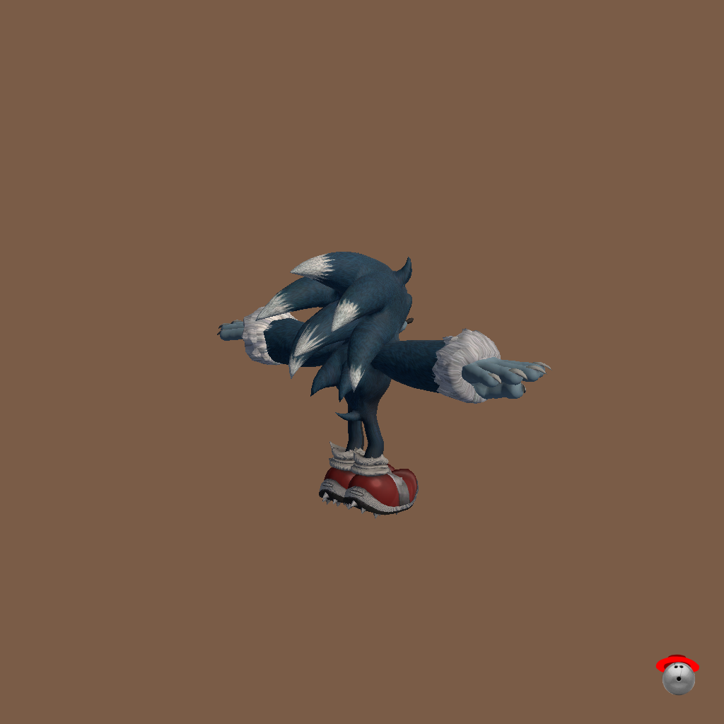 Sonic The Werehog - Back Right