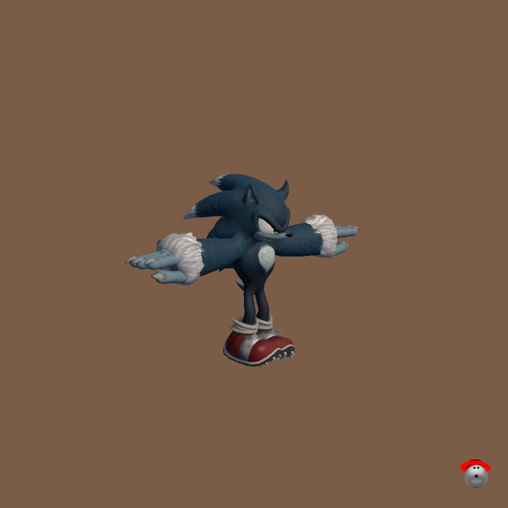 Sonic The Werehog - Front Right