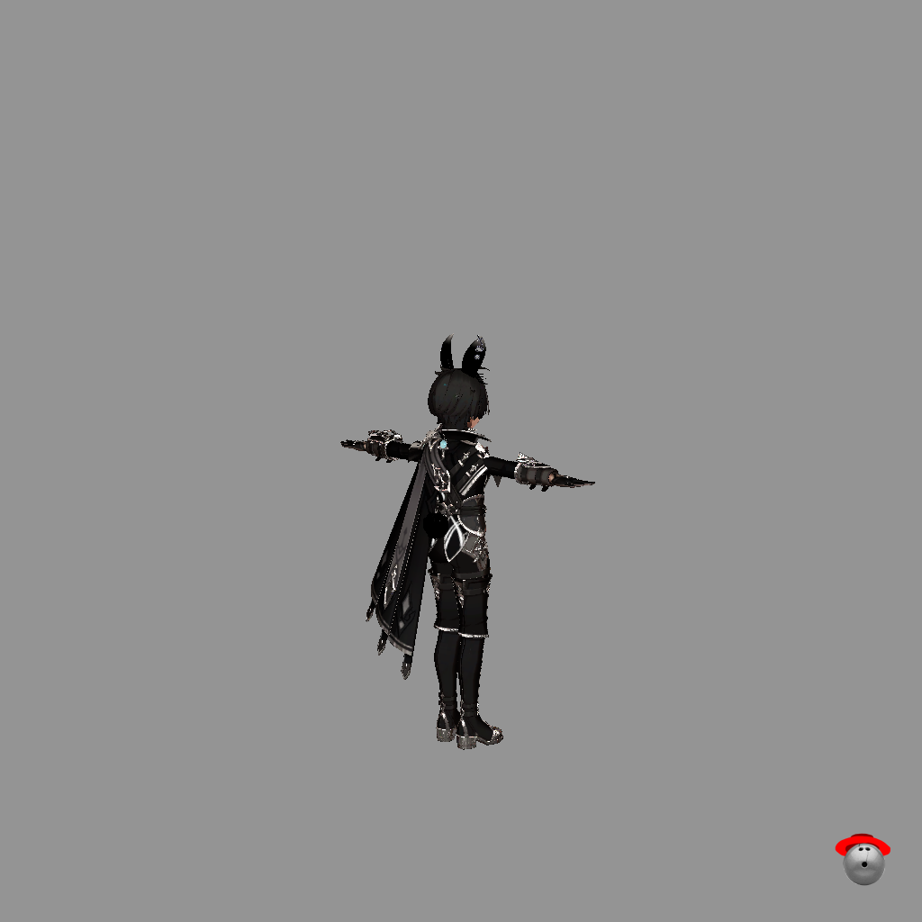 Crow's Goth Lohen - Back Right
