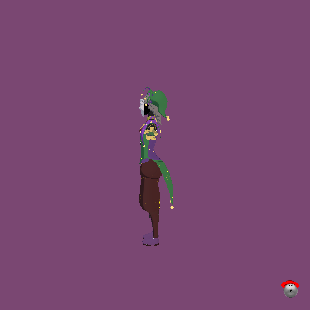 comidy mask - Left