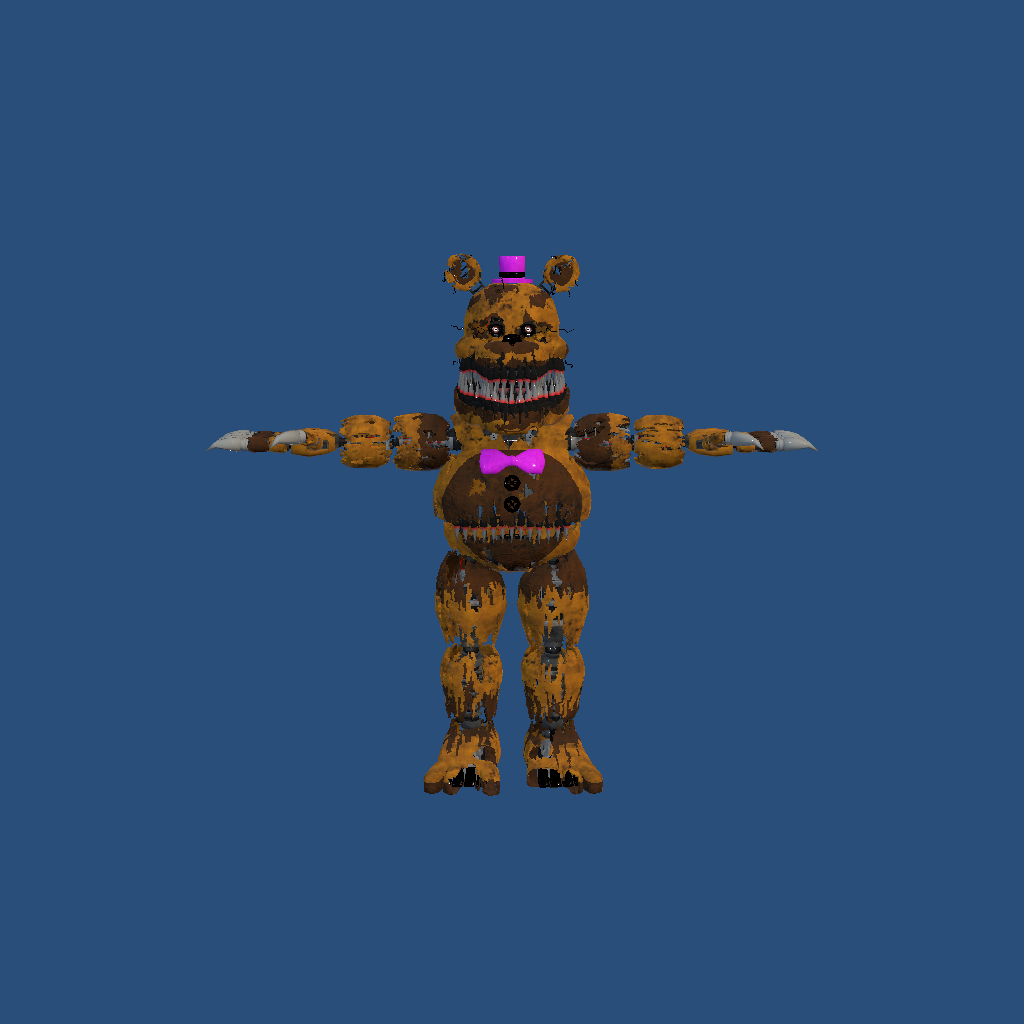 FNAF4 2017 Nightmare Fredbear - Front