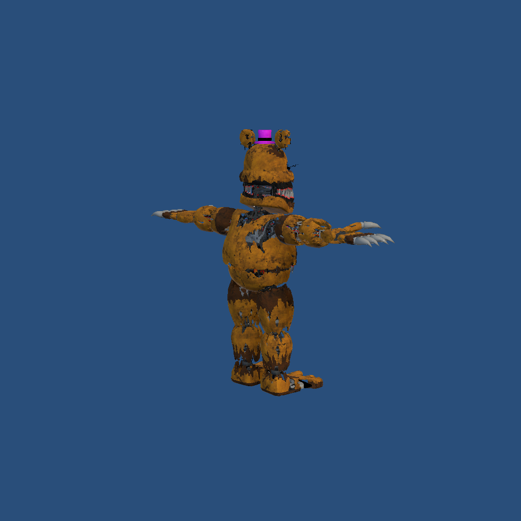 FNAF4 2017 Nightmare Fredbear - Back Right