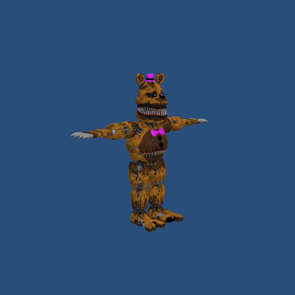 FNAF4 2017 Nightmare Fredbear - Front Right