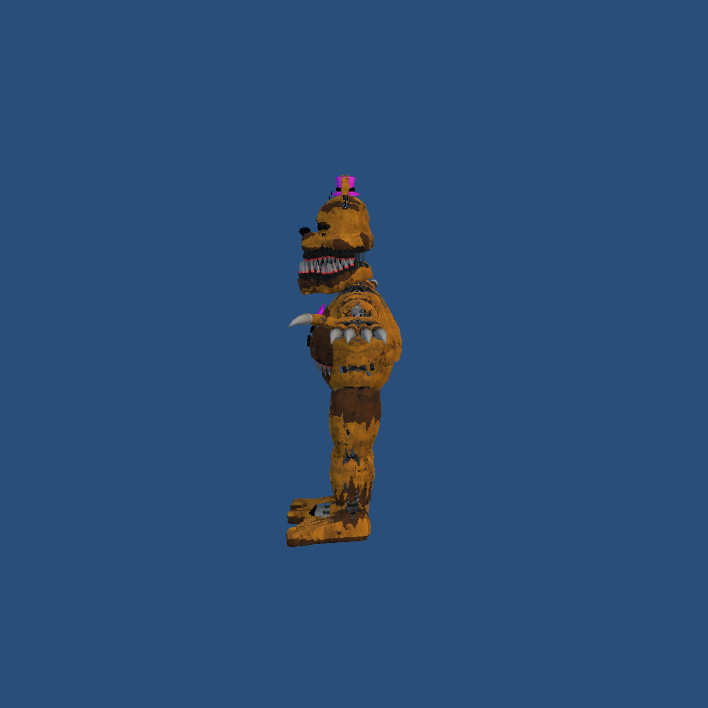 FNAF4 2017 Nightmare Fredbear - Left