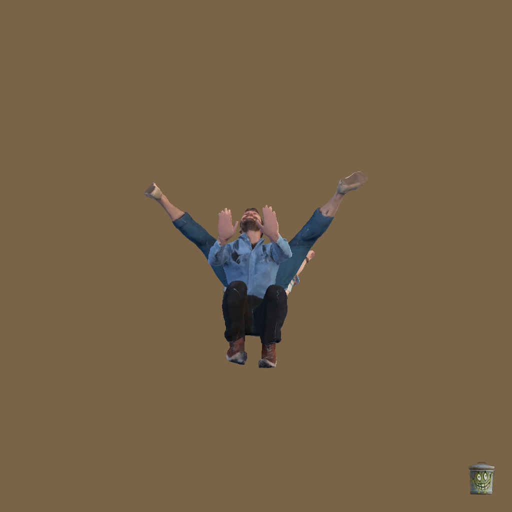 Man Riding Man - Straight Bottom