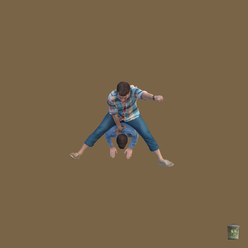 Man Riding Man - Straight Top