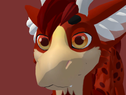 BIG red physbones puppet dragon