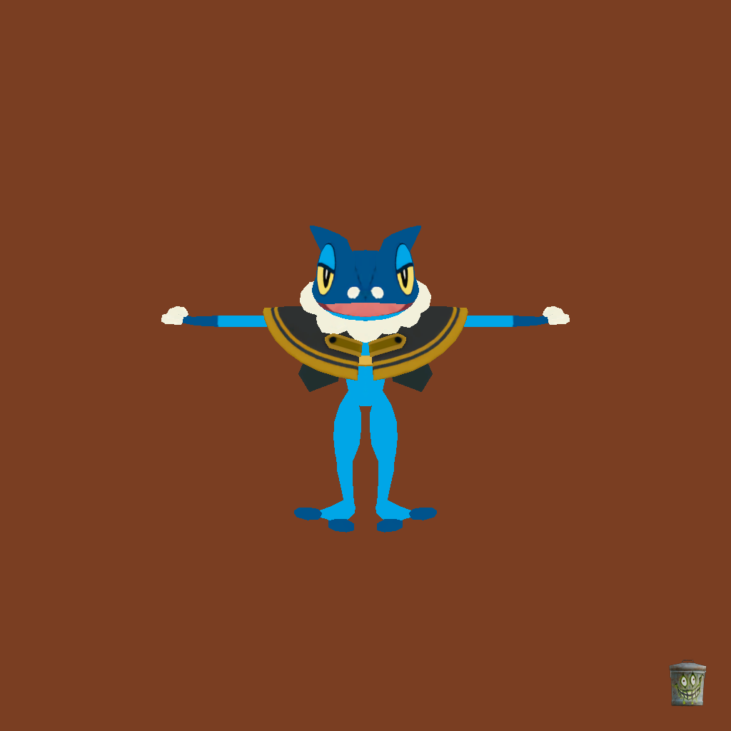 Frogadier Costume Party Style - Front
