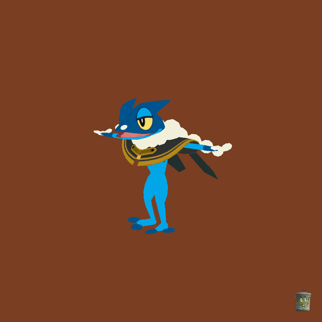 Frogadier Costume Party Style - Front Left