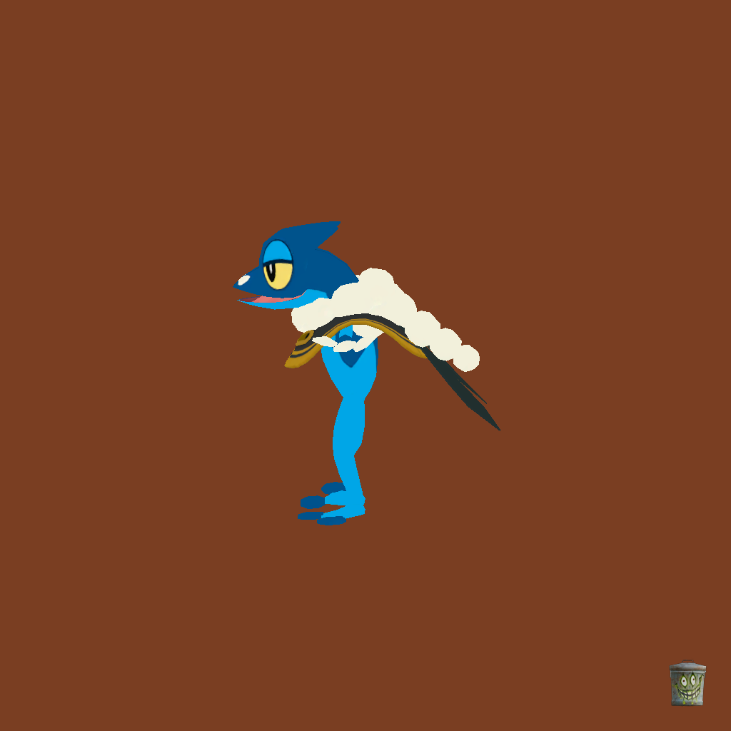 Frogadier Costume Party Style - Left