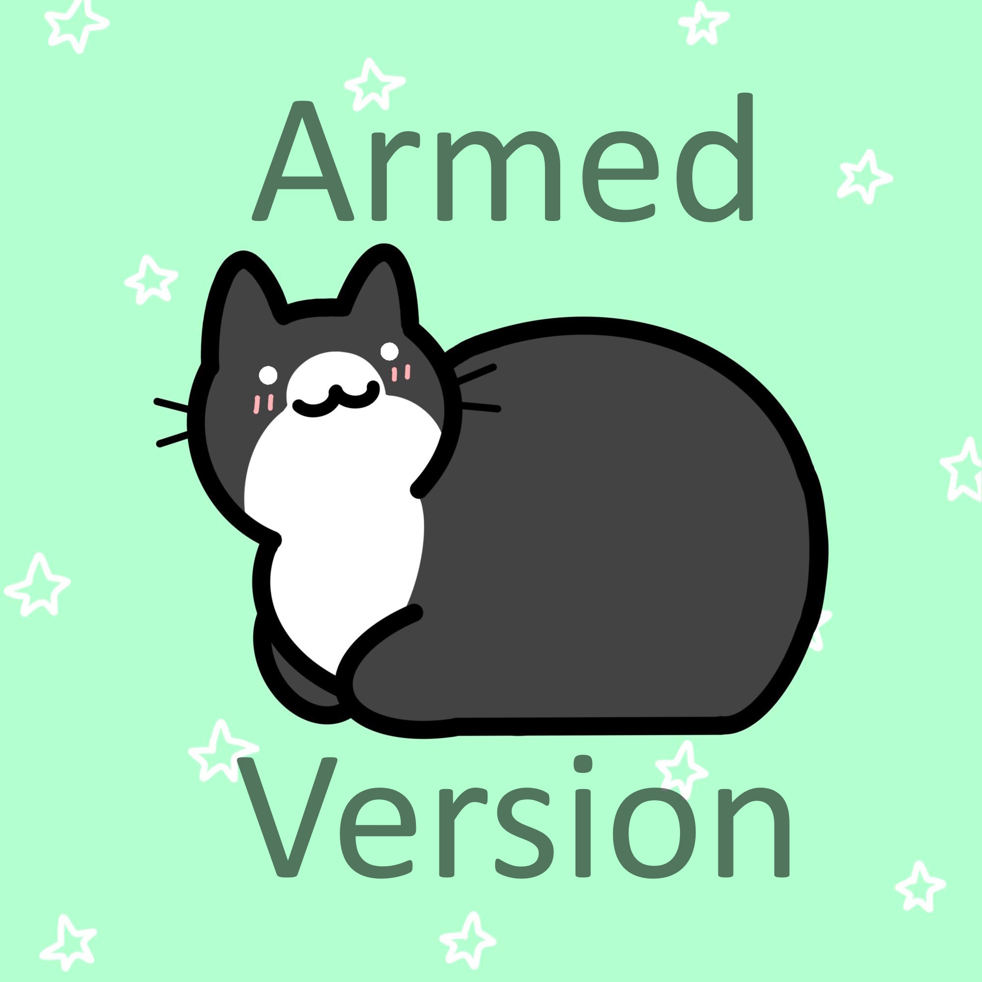 Stylized Tuxedo Kitty - Armed