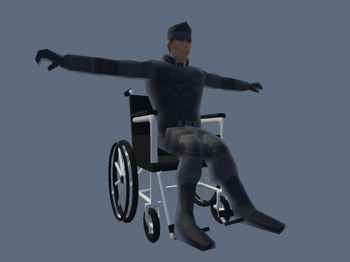 Snake PS1 Wheelchair
