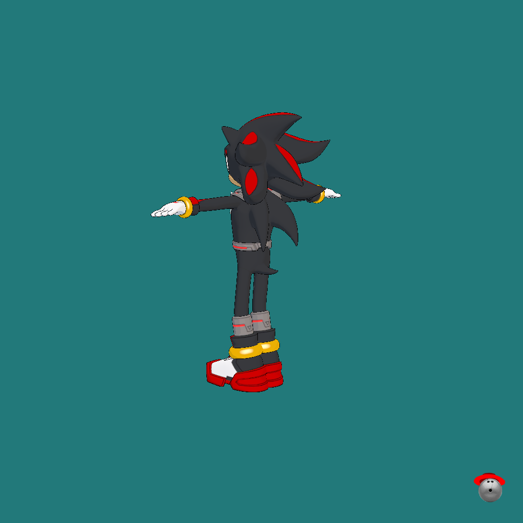 Shadow the Hedgehog （Fortnite） - Back Left