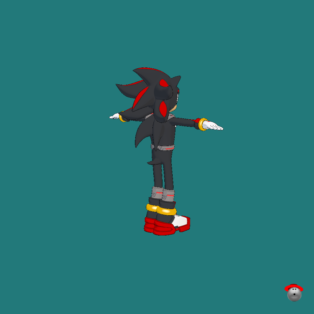 Shadow the Hedgehog （Fortnite） - Back Right