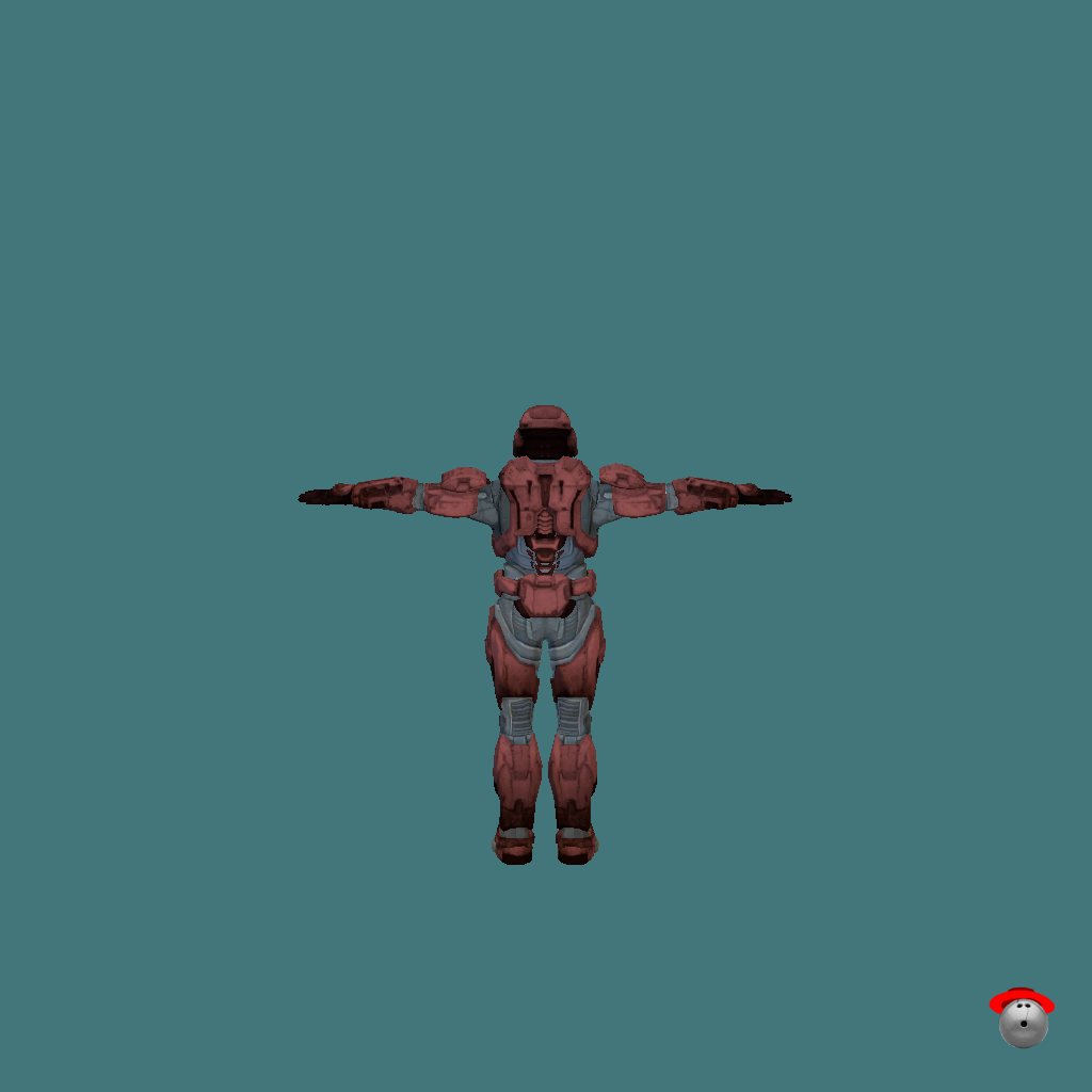 Customizable Halo Reach Spartan - Back