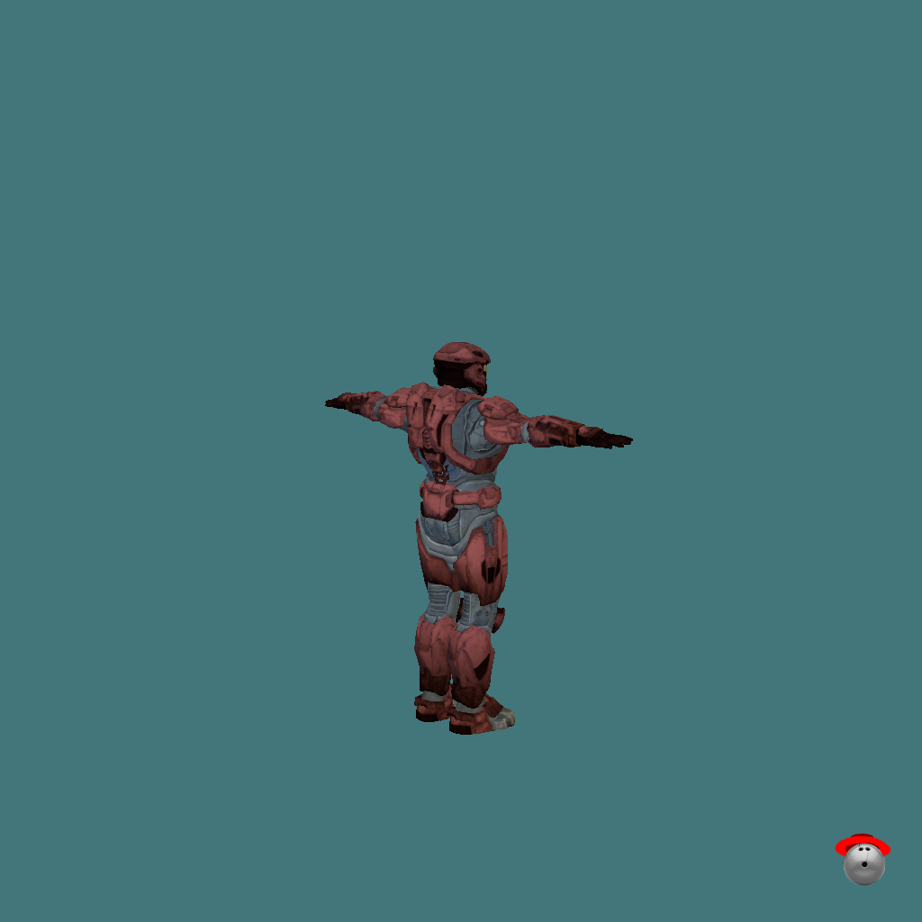 Customizable Halo Reach Spartan - Back Right