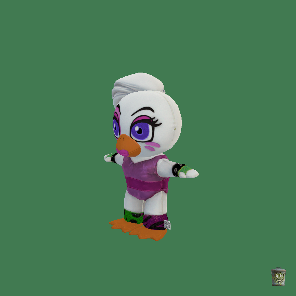 Glamrock Chica Chicken Plushie ǃ - Front Left