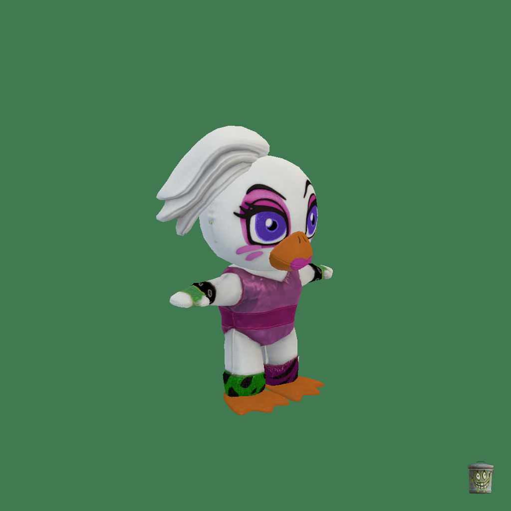 Glamrock Chica Chicken Plushie ǃ - Front Right
