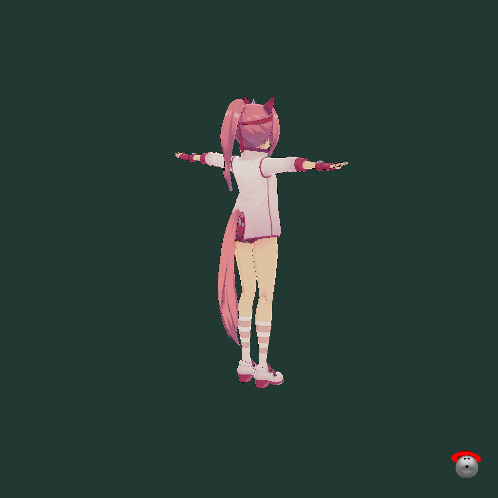 Haru Urara - Back Right