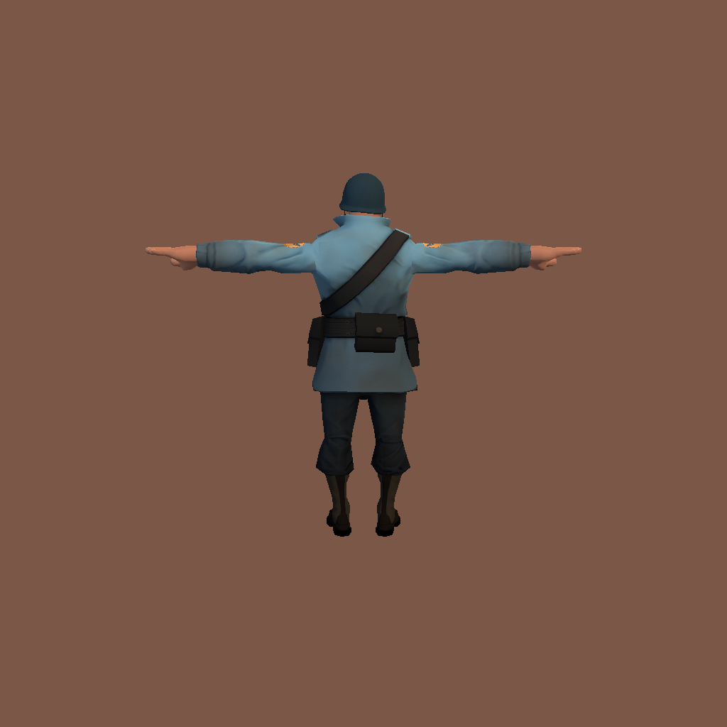 soldier w⁄ cosmetics - Back