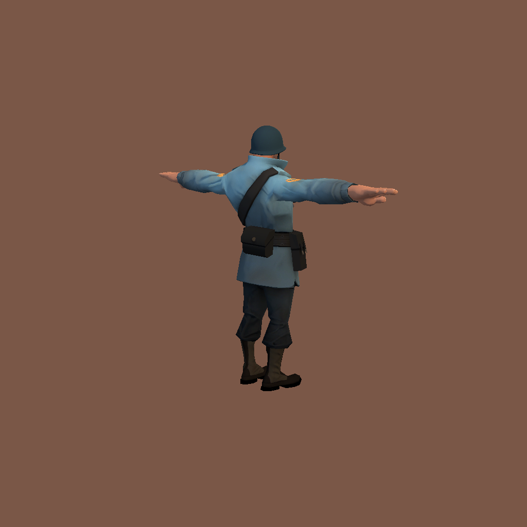 soldier w⁄ cosmetics - Back Right