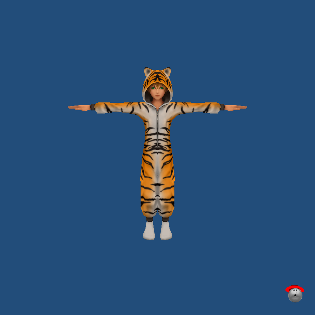 Roxas Tiger Onesie - Front