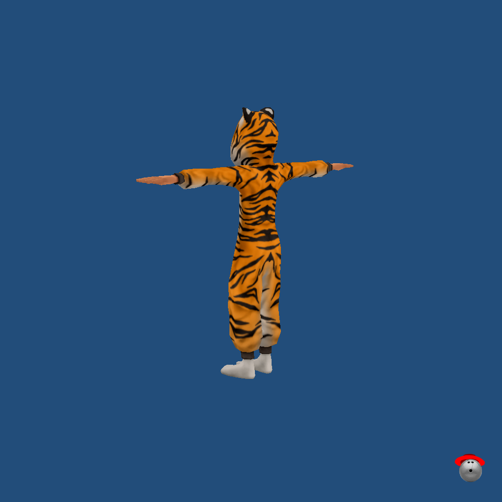 Roxas Tiger Onesie - Back Left