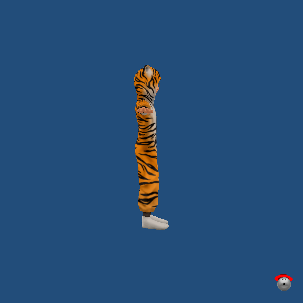 Roxas Tiger Onesie - Right