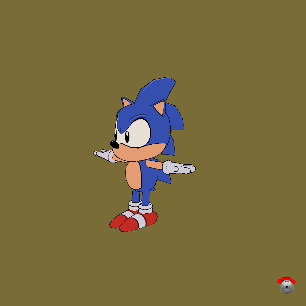 Sonic The Hedgehog （Model By˸ Rhettro_movies） - Front Left