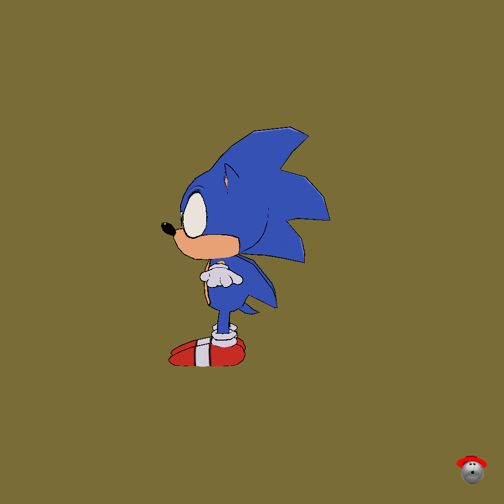 Sonic The Hedgehog （Model By˸ Rhettro_movies） - Left