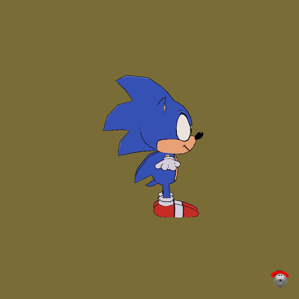 Sonic The Hedgehog （Model By˸ Rhettro_movies） - Right