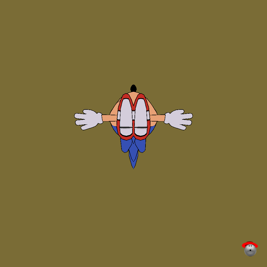 Sonic The Hedgehog （Model By˸ Rhettro_movies） - Straight Bottom